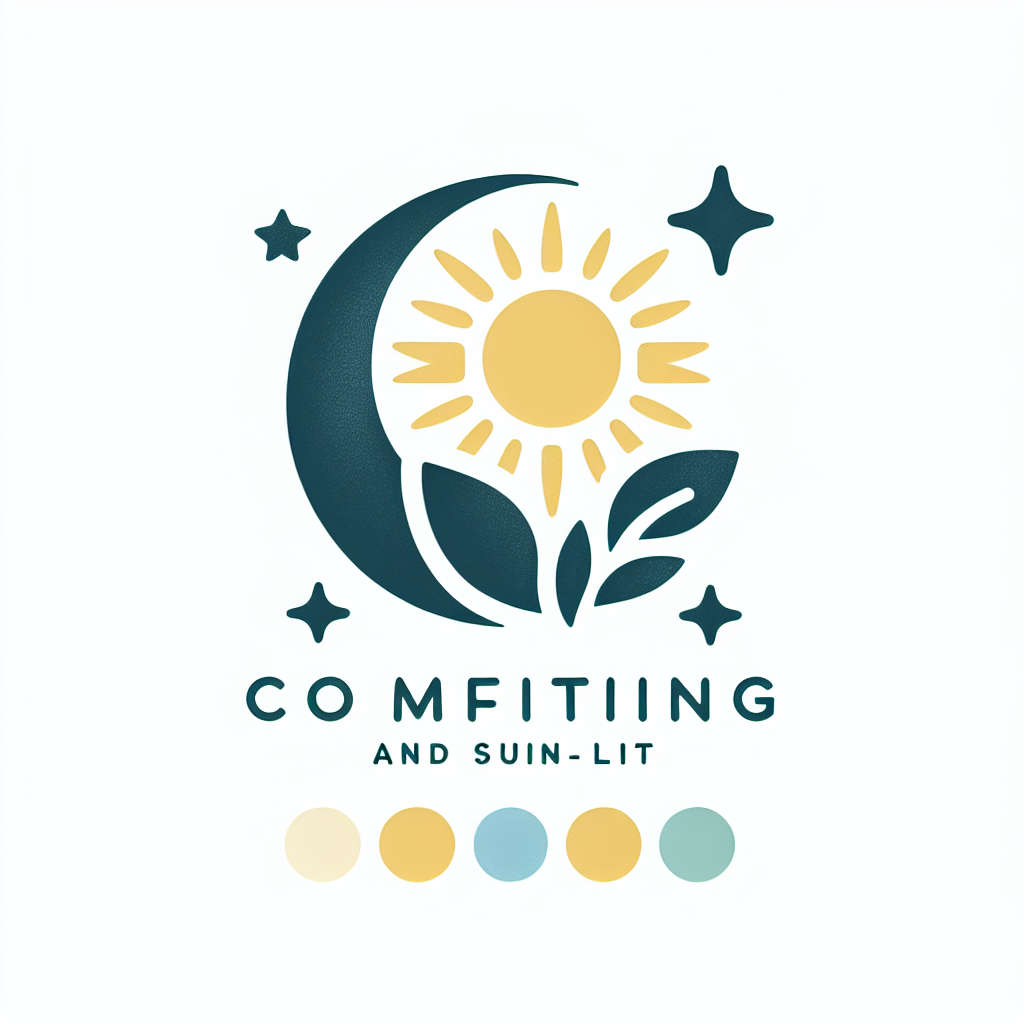 Crea un logo solare e rassicurante, che trasmetta ottimismo e fiducia. Usa simboli come un sole stilizzato, un cuore o una foglia. Colori consigliati: giallo, verde chiaro e blu cielo. Font morbido, accogliente, leggibile.